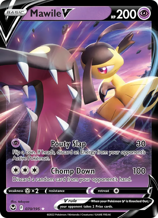 Mawile V 070/195  - Holofoil SWSH12 Silver Tempest - Holo Rare V