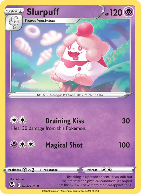 Slurpuff 084/195  - Reverse Holofoil SWSH12 Silver Tempest - Uncommon