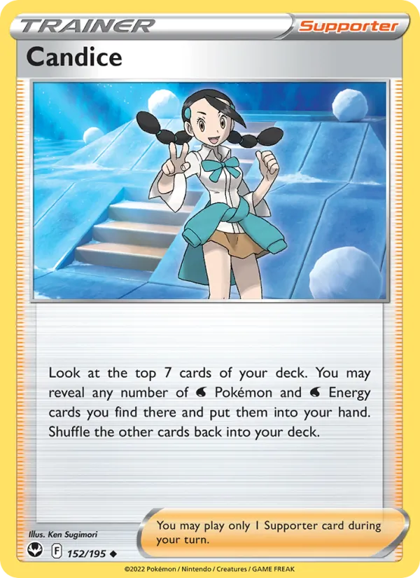 Candice 152/195  - Reverse Holofoil SWSH12 Silver Tempest - Uncommon