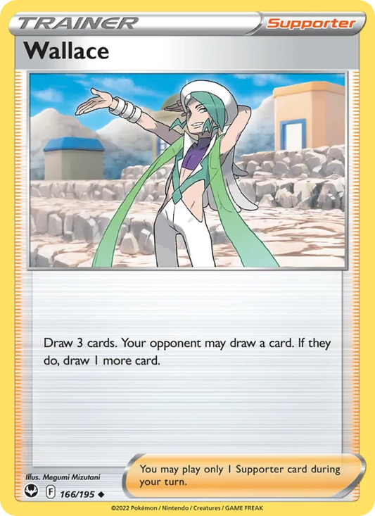 Wallace 166/195  - Reverse Holofoil SWSH12 Silver Tempest - Uncommon