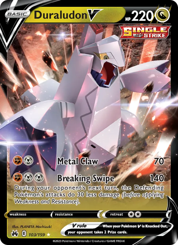 Duraludon V 103/159  - Holofoil Crown Zenith - Holo Rare V
