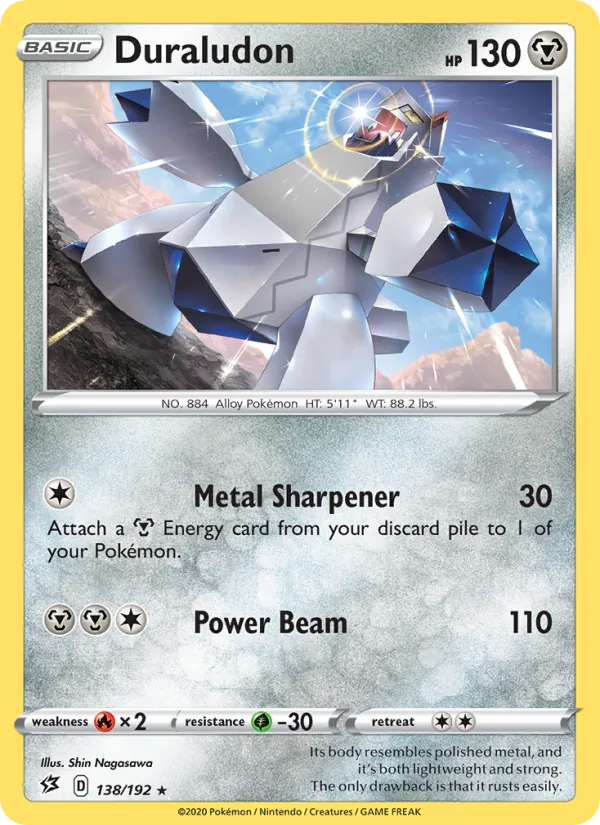 Duraludon 138/192  - Holofoil SWSH02 Rebel Clash - Holo Rare