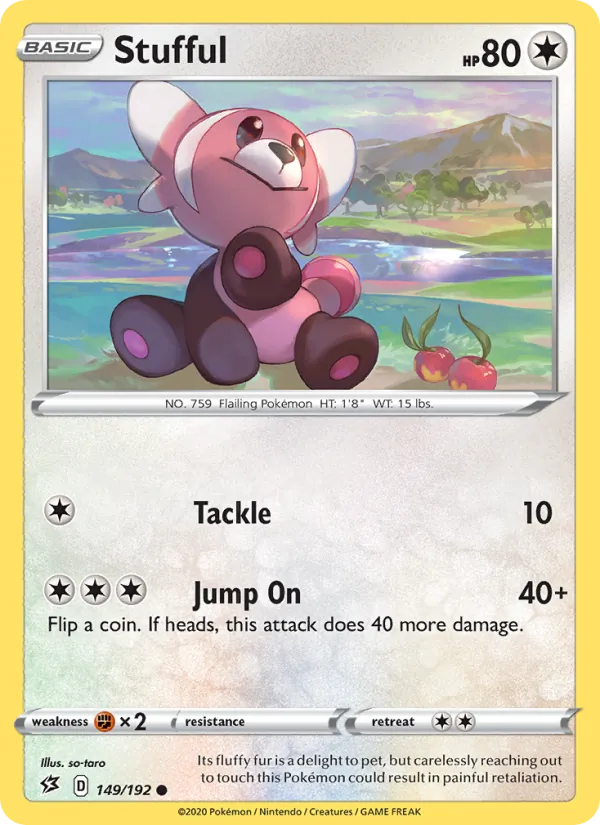 Stufful 149/192  - Reverse Holofoil SWSH02 Rebel Clash - Common