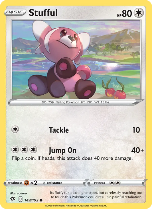 Stufful 149/192  - Reverse Holofoil SWSH02 Rebel Clash - Common