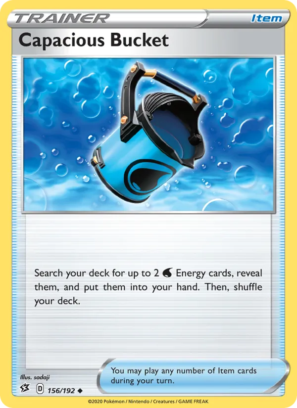 Capacious Bucket 156/192  - Reverse Holofoil SWSH02 Rebel Clash - Uncommon