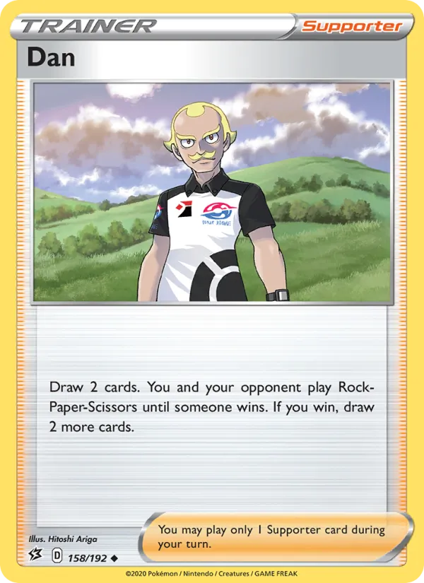 Dan 158/192  - Reverse Holofoil SWSH02 Rebel Clash - Uncommon