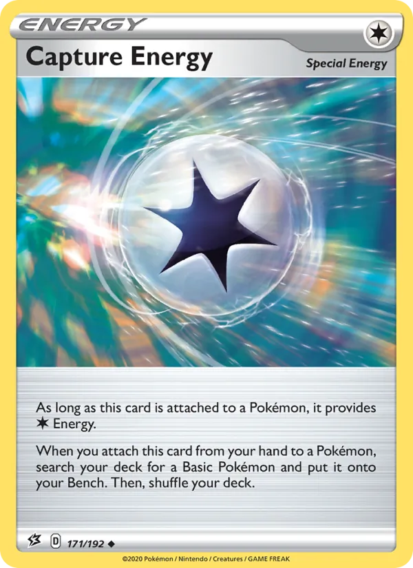 Capture Energy 171/192  - Reverse Holofoil SWSH02 Rebel Clash - Uncommon