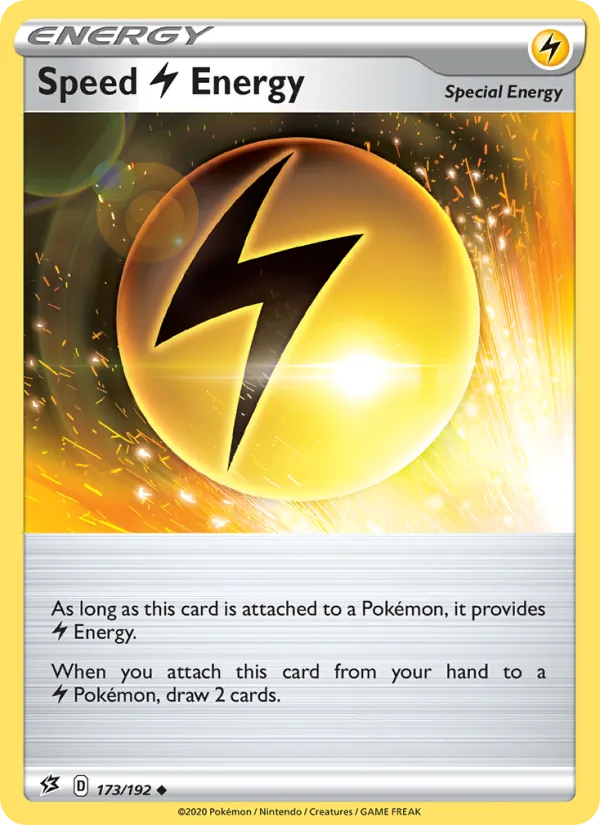 Speed Lightning Energy 173/192  - Reverse Holofoil SWSH02 Rebel Clash - Uncommon