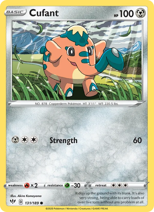 Cufant 131/189  - Reverse Holofoil SWSH03 Darkness Ablaze - Common