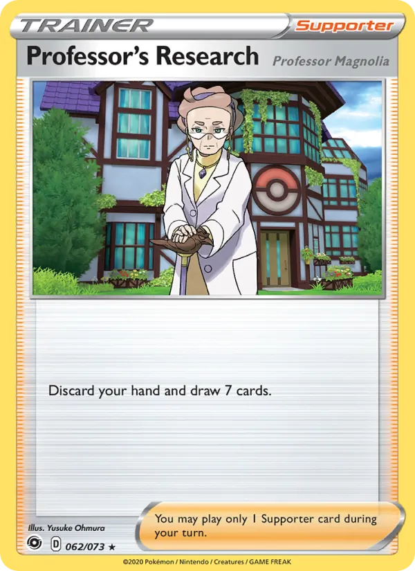 Professor's Research (Professor Magnolia) 62/73  - Holofoil Champion's Path - Holo Rare