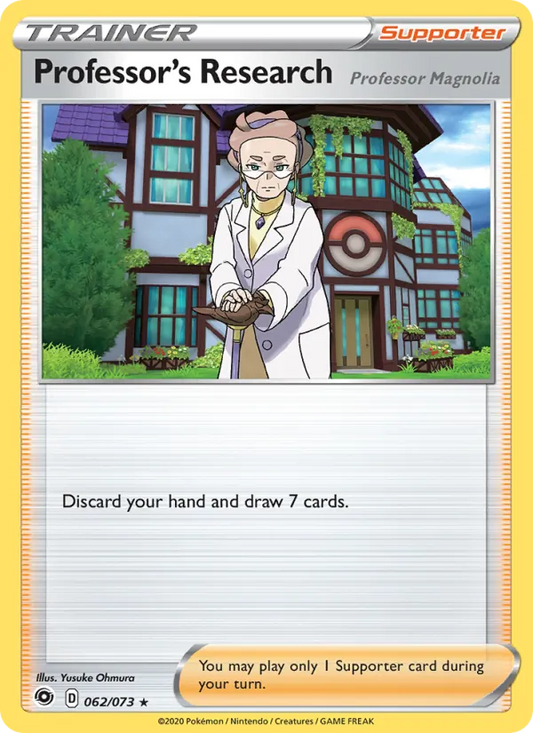 Professor's Research (Professor Magnolia) 62/73  - Holofoil Champion's Path - Holo Rare