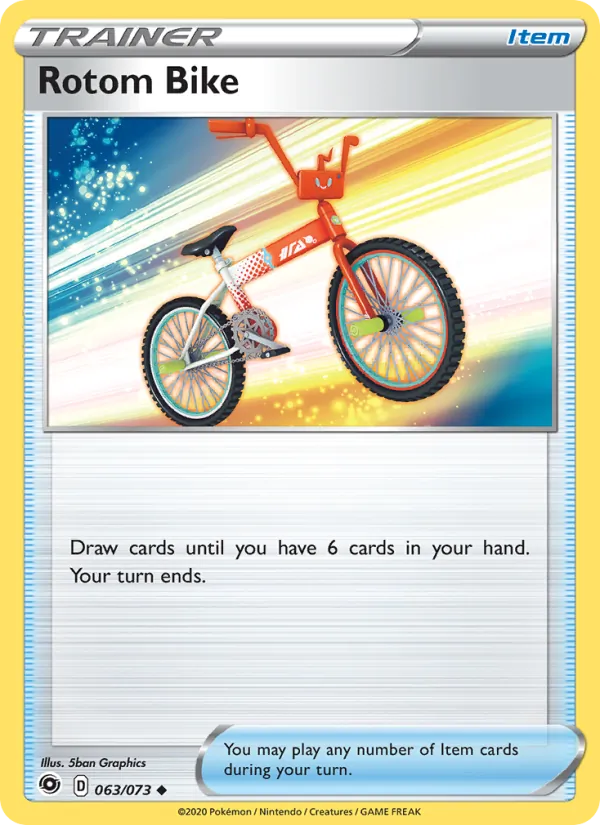 Rotom Bike 63/73  - Reverse Holofoil Champion's Path - Uncommon