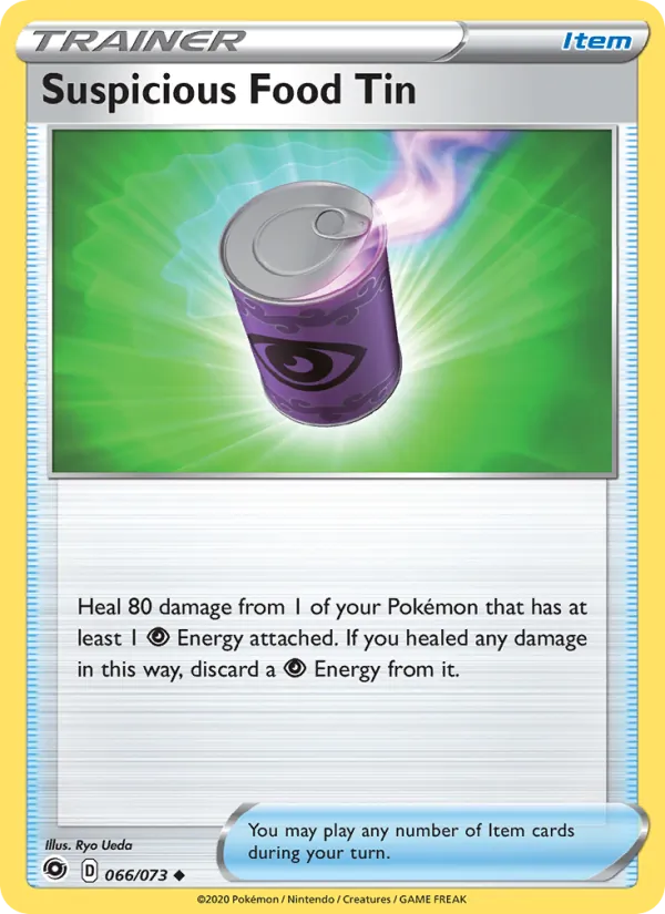 Suspicious Food Tin 66/73  - Reverse Holofoil Champion's Path - Uncommon