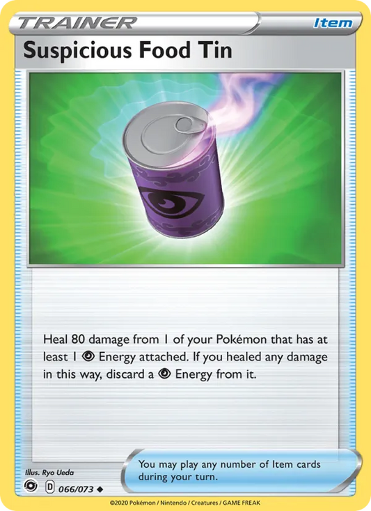 Suspicious Food Tin 66/73  - Reverse Holofoil Champion's Path - Uncommon