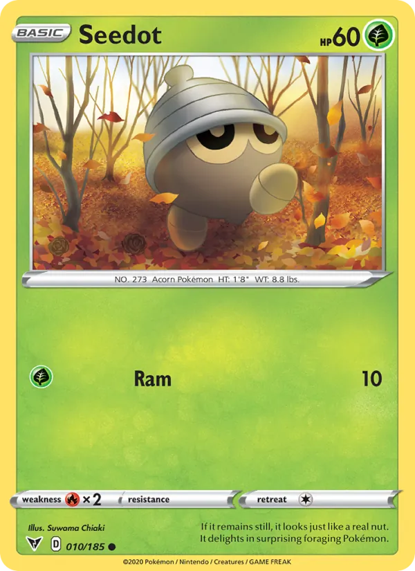 Seedot 10/185  - Reverse Holofoil SWSH04 Vivid Voltage - Common