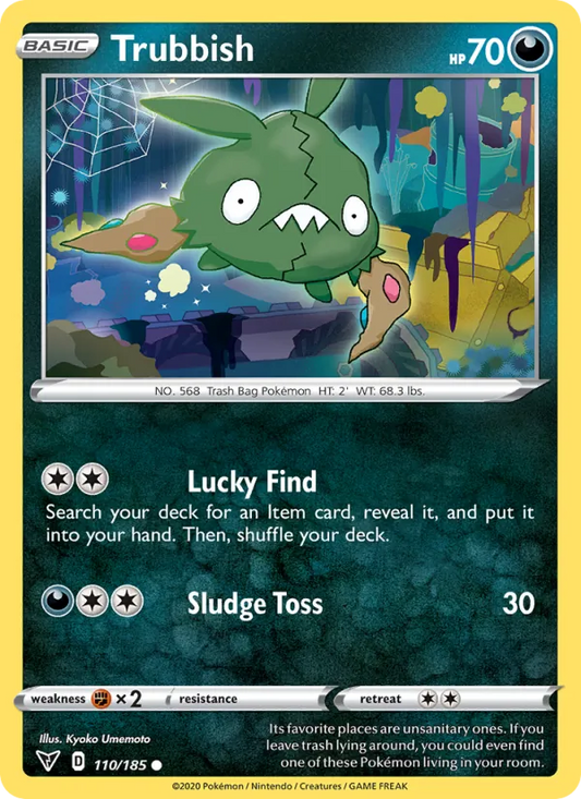 Trubbish 110/185  - Reverse Holofoil SWSH04 Vivid Voltage - Common