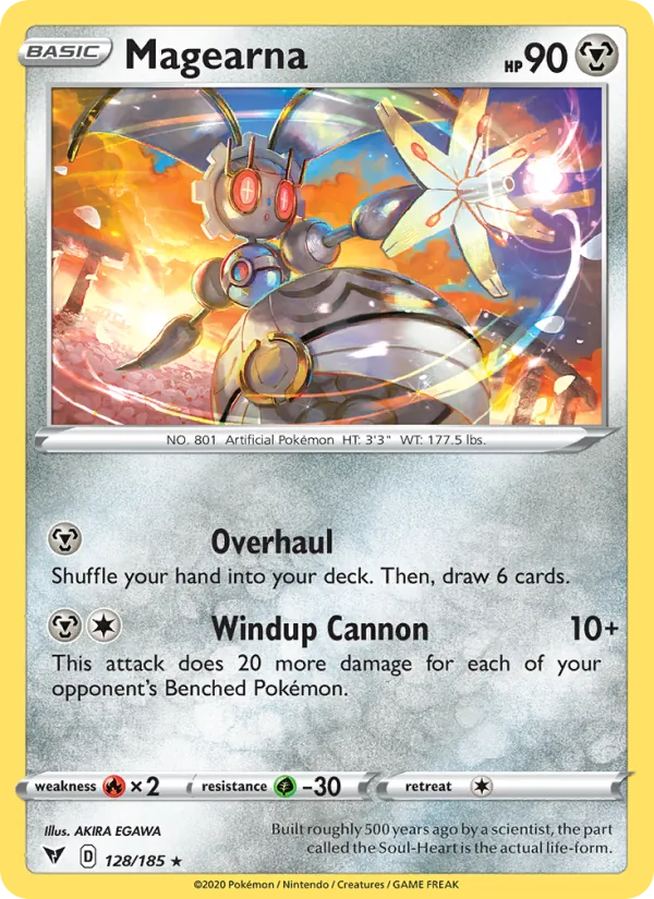Magearna 128/185  - Holofoil SWSH04 Vivid Voltage - Holo Rare