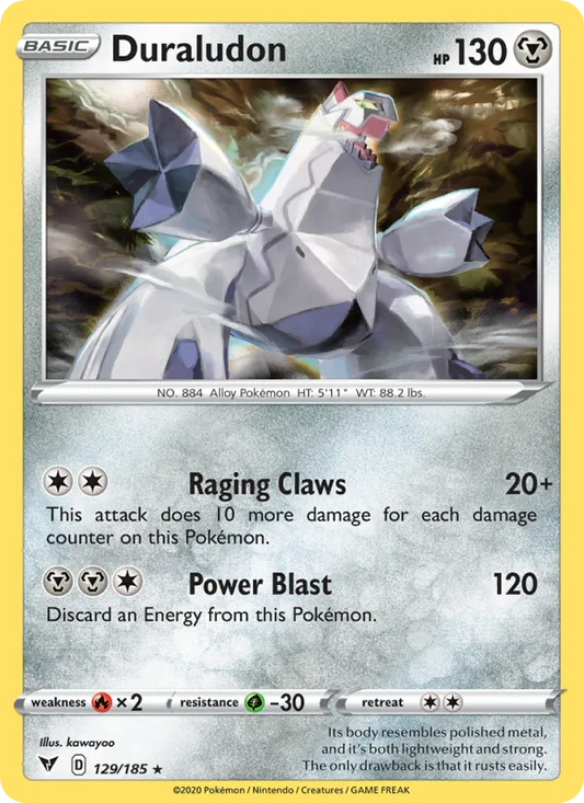Duraludon 129/185  - Holofoil SWSH04 Vivid Voltage - Holo Rare