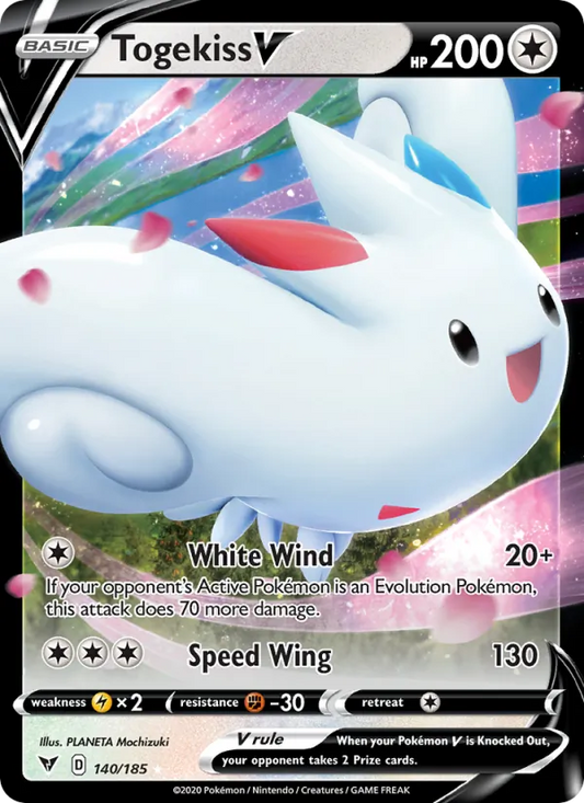 Togekiss V 140/185  - Holofoil SWSH04 Vivid Voltage - Holo Rare V