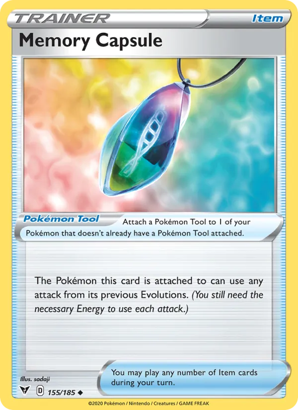 Memory Capsule 155/185  - Reverse Holofoil SWSH04 Vivid Voltage - Uncommon