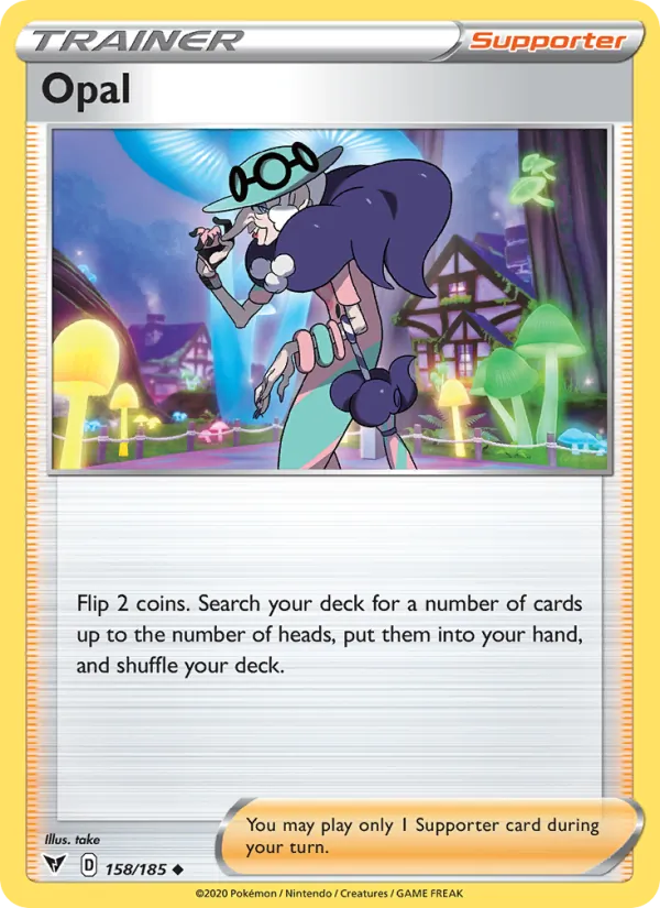 Opal 158/185  - Reverse Holofoil SWSH04 Vivid Voltage - Uncommon