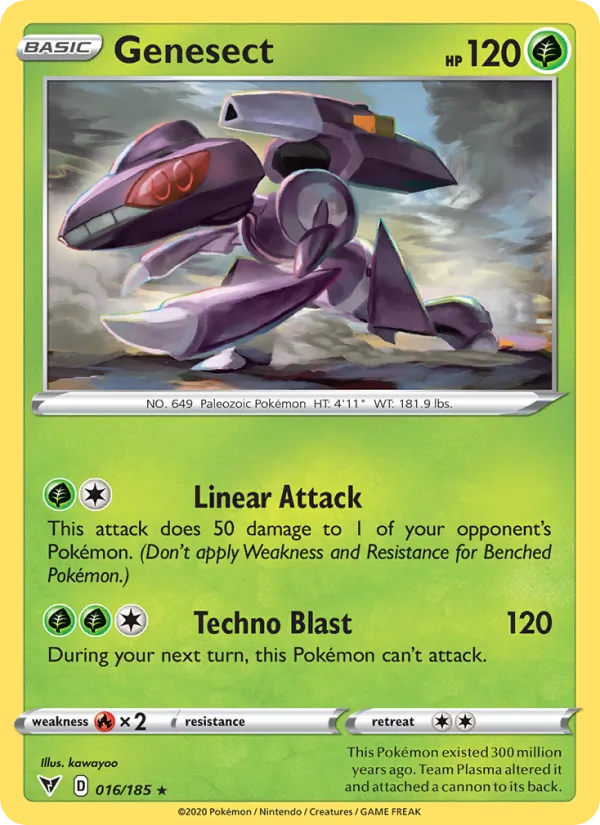 Genesect 16/185  - Holofoil SWSH04 Vivid Voltage - Holo Rare