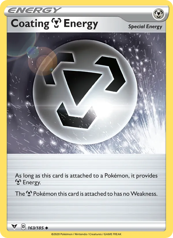 Coating Metal Energy 163/185  - Reverse Holofoil SWSH04 Vivid Voltage - Uncommon