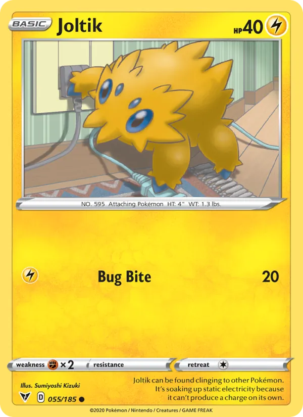 Joltik 55/185  - Reverse Holofoil SWSH04 Vivid Voltage - Common