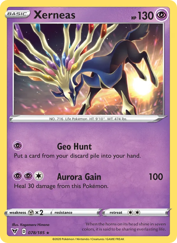 Xerneas 78/185  - Holofoil SWSH04 Vivid Voltage - Holo Rare