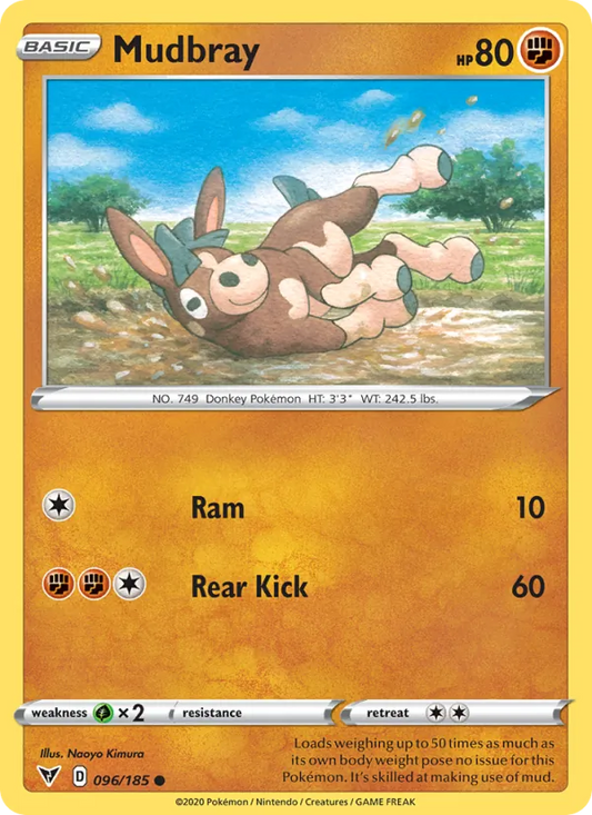 Mudbray 96/185  - Reverse Holofoil SWSH04 Vivid Voltage - Common