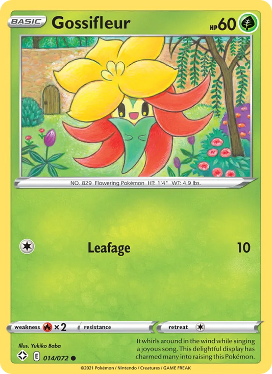 Gossifleur 14/72  - Reverse Holofoil Shining Fates - Common