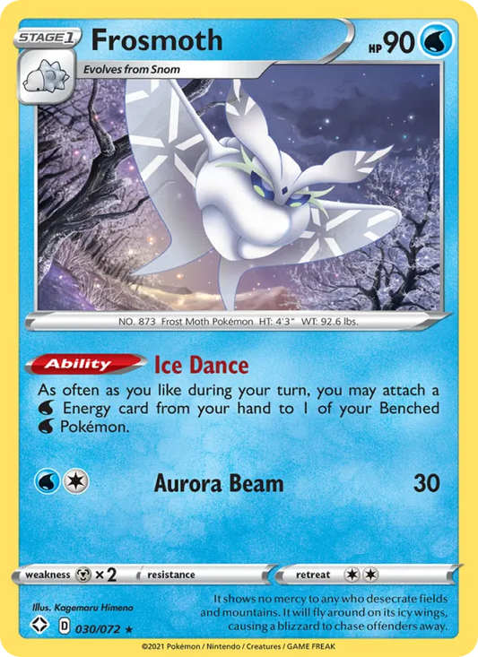 Frosmoth 30/72  - Reverse Holofoil Shining Fates - Holo Rare