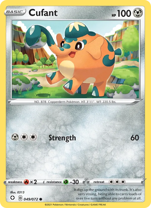 Cufant 49/72  - Reverse Holofoil Shining Fates - Common