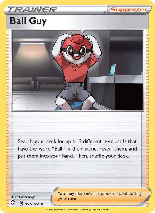 Ball Guy 57/72  - Reverse Holofoil Shining Fates - Uncommon