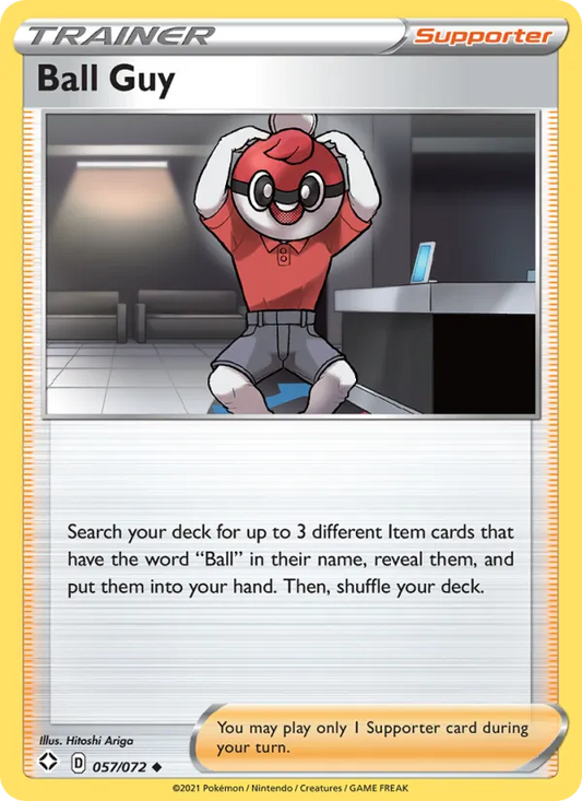 Ball Guy 57/72  - Reverse Holofoil Shining Fates - Uncommon