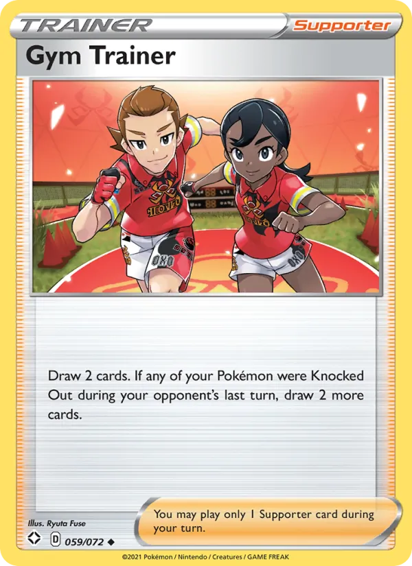 Gym Trainer 59/72  - Reverse Holofoil Shining Fates - Uncommon