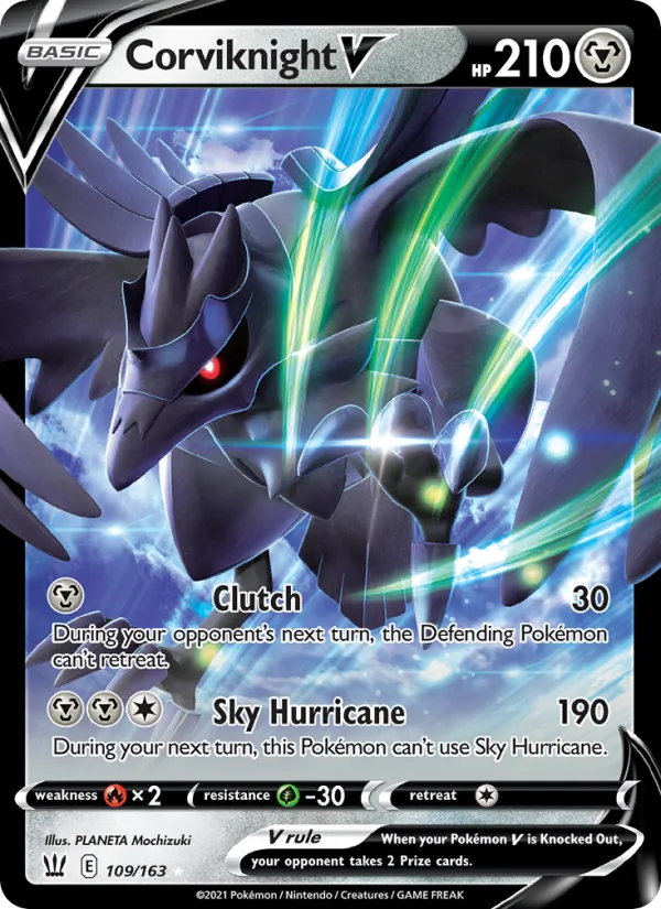Corviknight V 109/163  - Holofoil SWSH05 Battle Styles - Holo Rare V