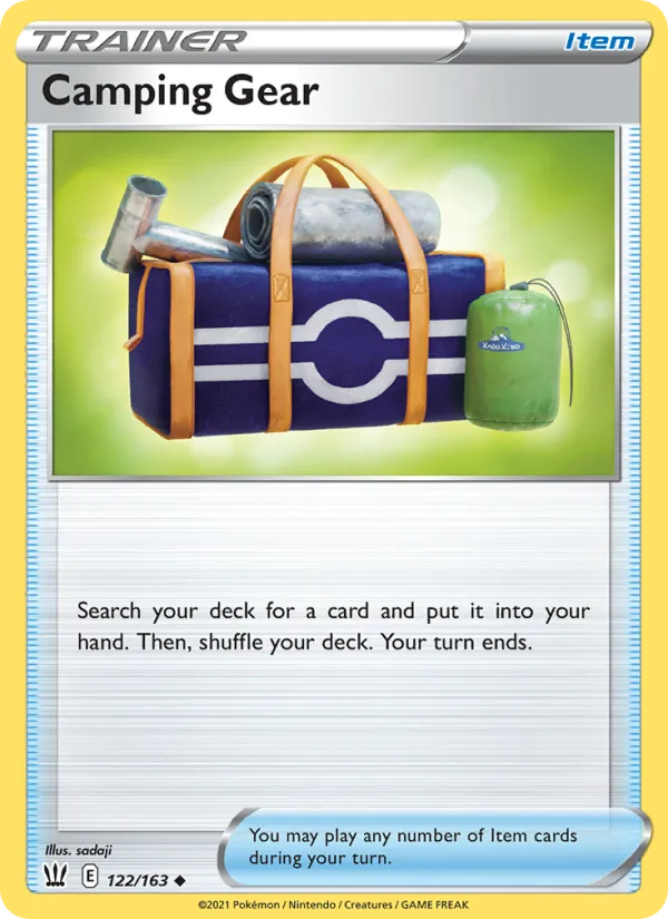 Camping Gear 122/163  - Reverse Holofoil SWSH05 Battle Styles - Uncommon
