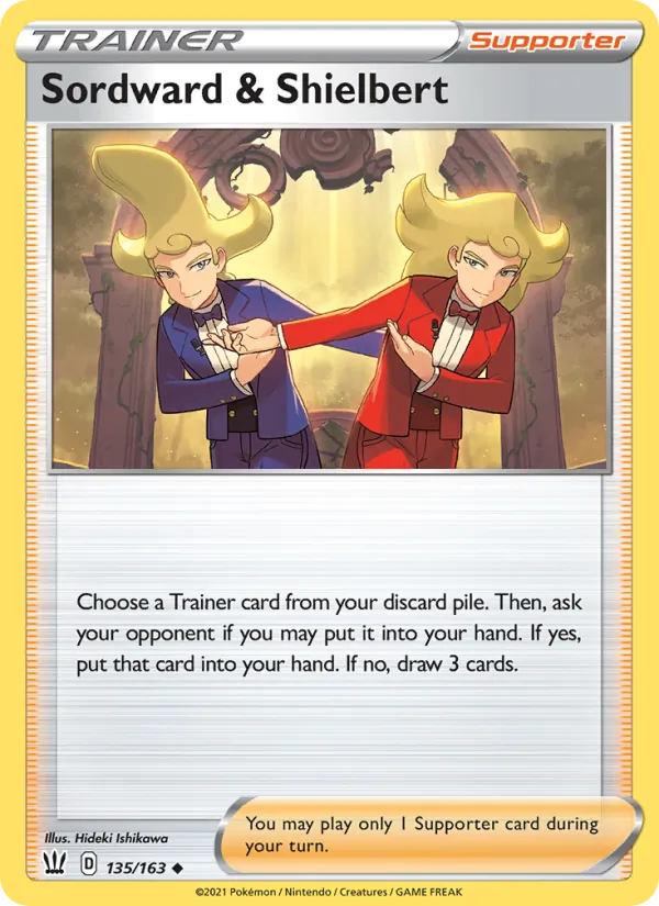 Sordward & Shielbert 135/163  - Reverse Holofoil SWSH05 Battle Styles - Uncommon