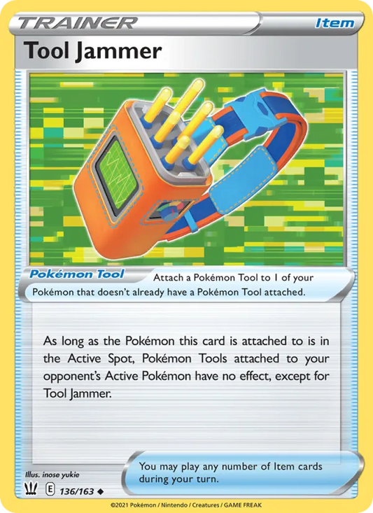 Tool Jammer 136/163  - Reverse Holofoil SWSH05 Battle Styles - Uncommon