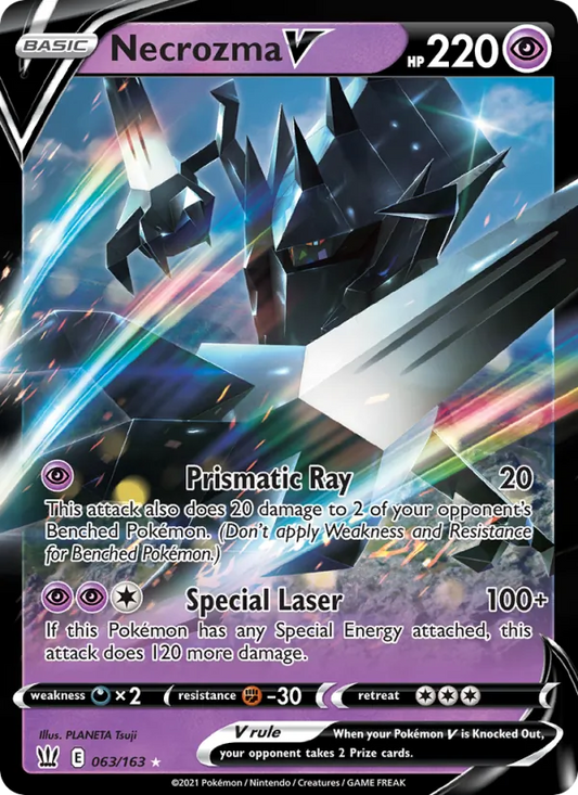 Necrozma V 63/163  - Holofoil SWSH05 Battle Styles - Holo Rare V