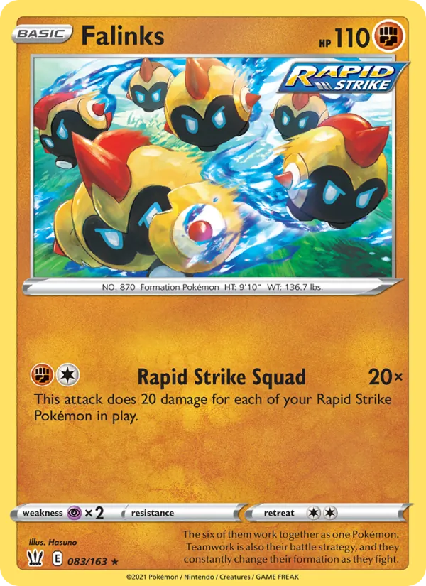 Falinks 83/163  - Reverse Holofoil SWSH05 Battle Styles - Rare