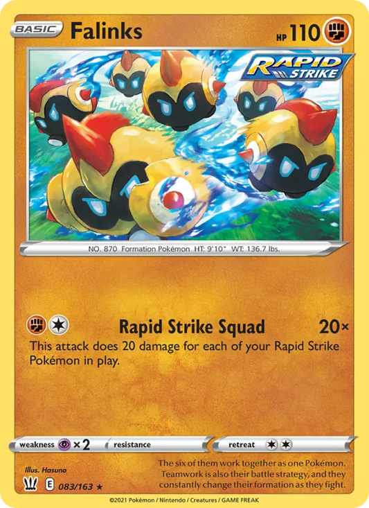 Falinks 83/163  - Reverse Holofoil SWSH05 Battle Styles - Rare