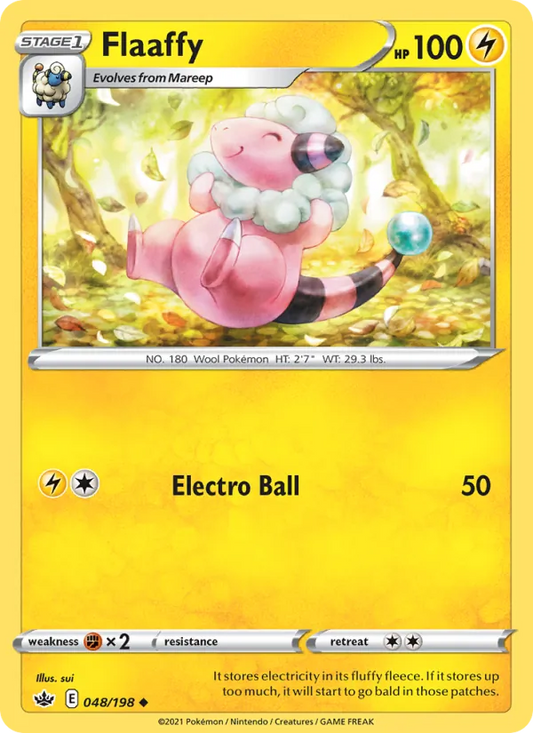 Flaaffy 48/198  - Reverse Holofoil SWSH06 Chilling Reign - Uncommon
