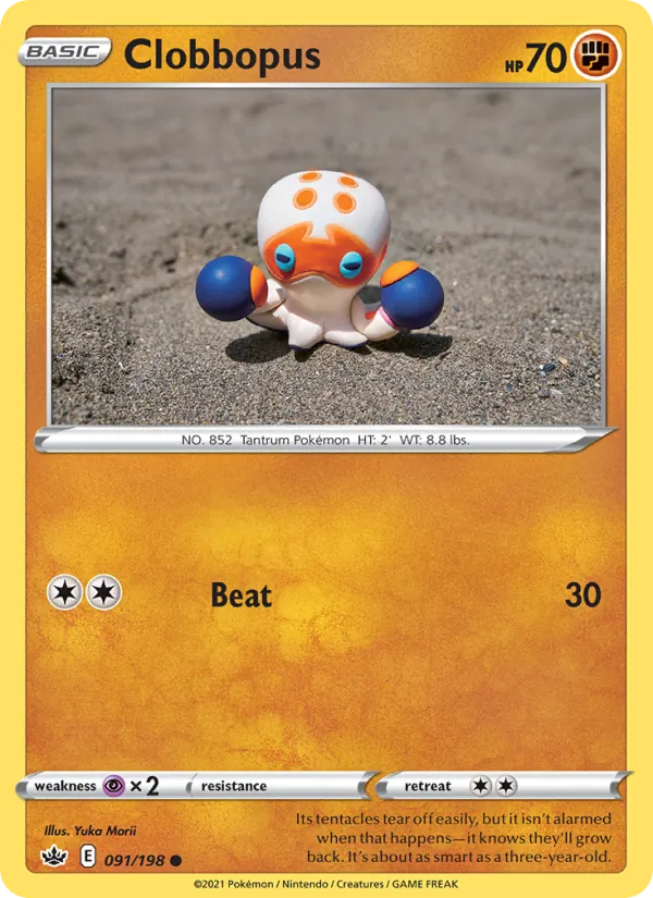 Clobbopus 91/198  - Reverse Holofoil SWSH06 Chilling Reign - Common