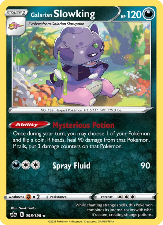 Galarian Slowking 98/198  - Reverse Holofoil SWSH06 Chilling Reign - Holo Rare