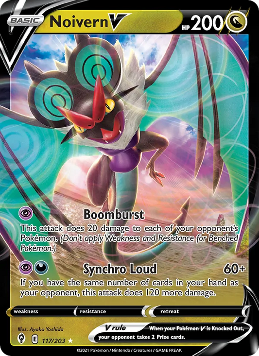 Noivern V 117/203  - Holofoil SWSH07 Evolving Skies - Holo Rare V