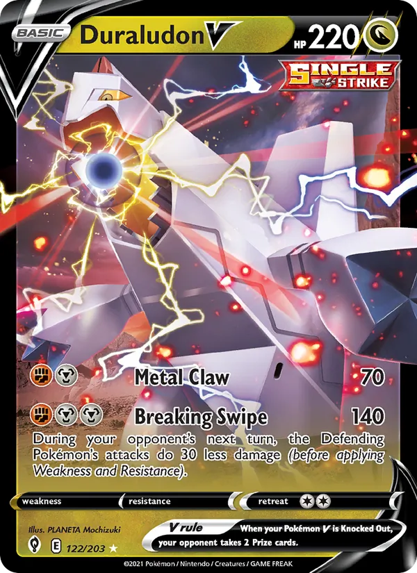 Duraludon V 122/203  - Holofoil SWSH07 Evolving Skies - Holo Rare V