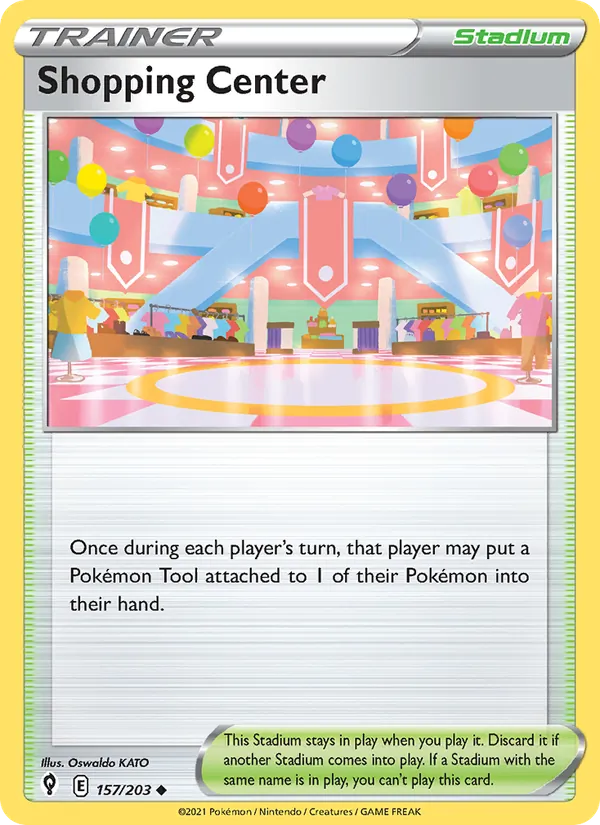 Shopping Center 157/203  - Reverse Holofoil SWSH07 Evolving Skies - Uncommon