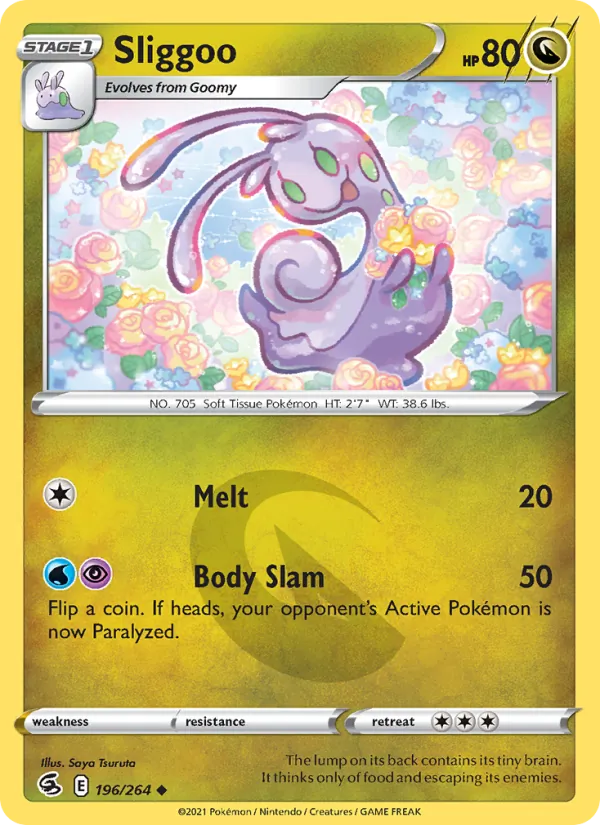 Sliggoo 196/264  - Reverse Holofoil SWSH08 Fusion Strike - Uncommon
